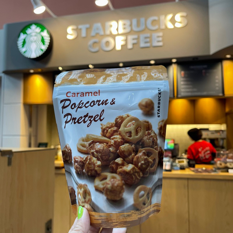 ของแท้จากญี่ปุ่น Caramel Popcorn & Pretzel Starbucks รสชาติไม่หวานมาก คาราเมลมาเต็ม หอม เข้มข้น