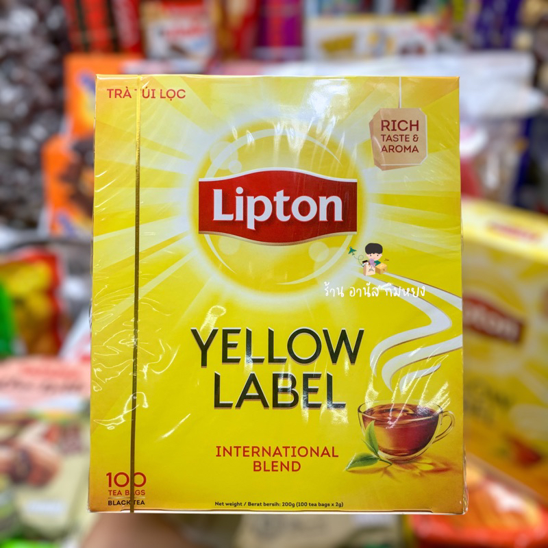 ชา Lipton yellow label 100 bags