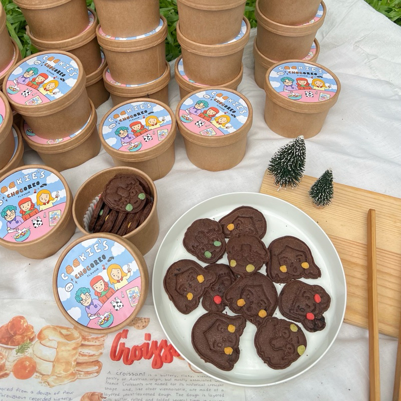🎄‼️🌟 Chocoreo Cookie Box ! คุกกี้ช็อกโกรีโอ้ (ช็อกโกแลต+โอรีโอ้) กระปุก คุกกี้ คุ้กกี้ คุ๊กกี้ ของขวัญ ของแจก ขนมขายส่ง