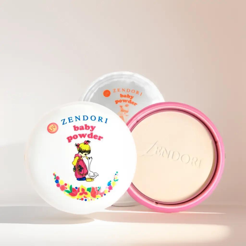 Zendori Baby Powder  24 g. แป้งเด็กอัดแข็ง ไม่ผสมรองพื้น