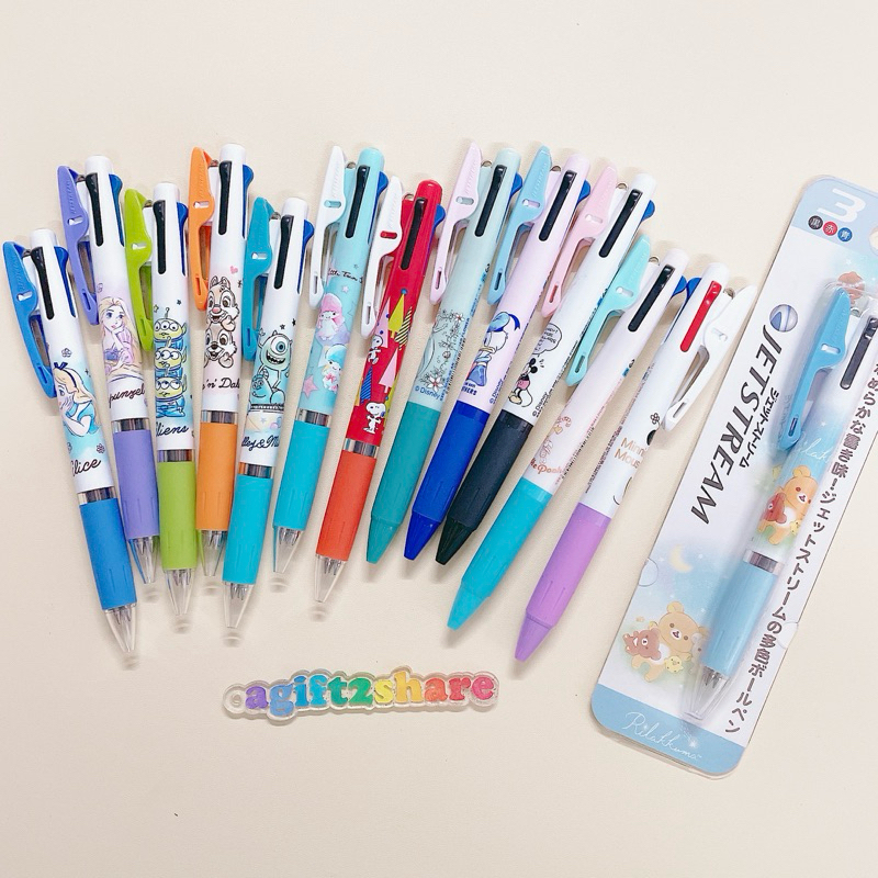 ปากกา // ปากกาลูกลื่น 3 สี Jetstream Disney