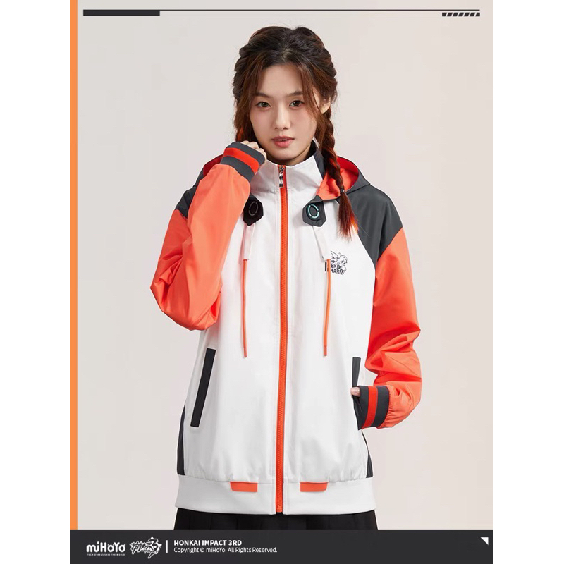 เสื้อ Kiana K423 White Comet Honkai impact 3 Outerwear Coat Shirt Casual Jacket Mihoyo เสื้อนอก โค้ท