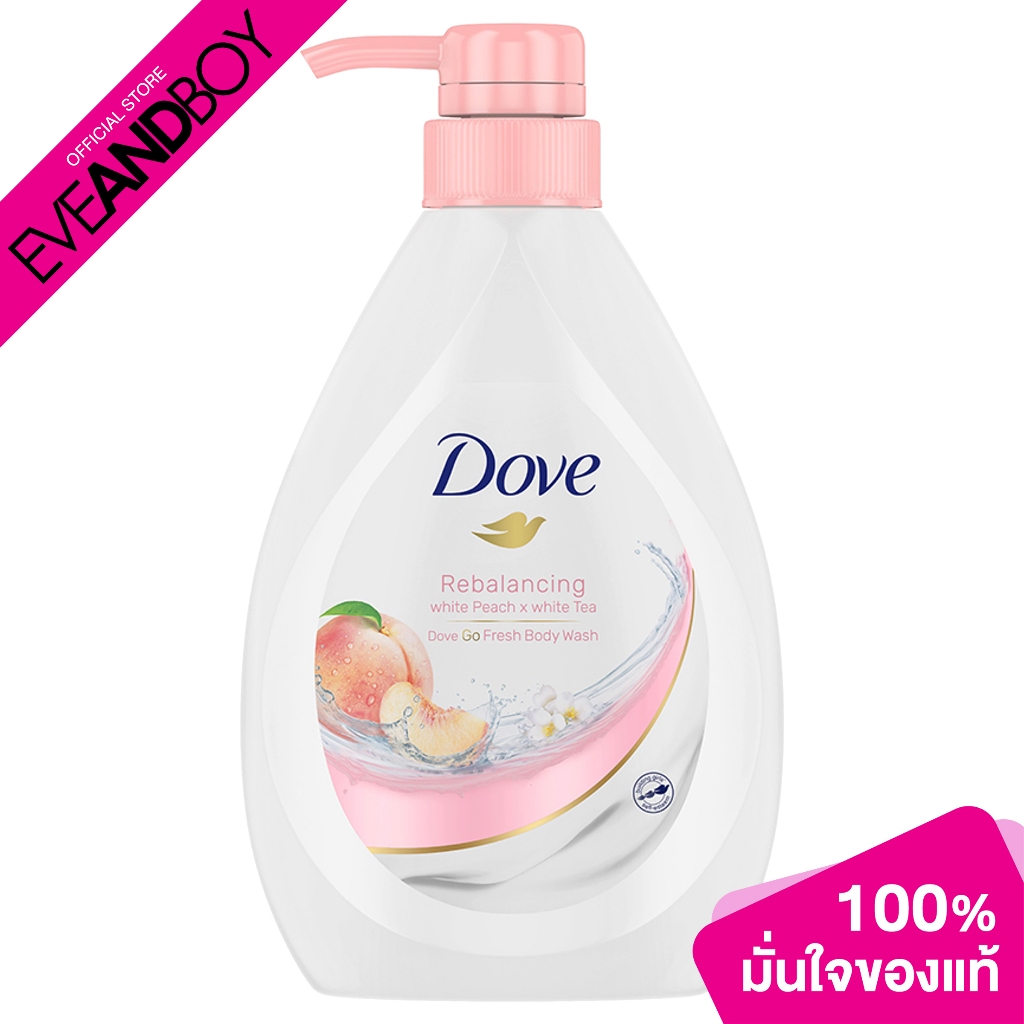 DOVE Body Wash Rebalancing White Peach ขนาด 550 g. โดฟ รีบาลานซ์ซิ่ง ไวท์พีช ครีมอาบน้ำ
