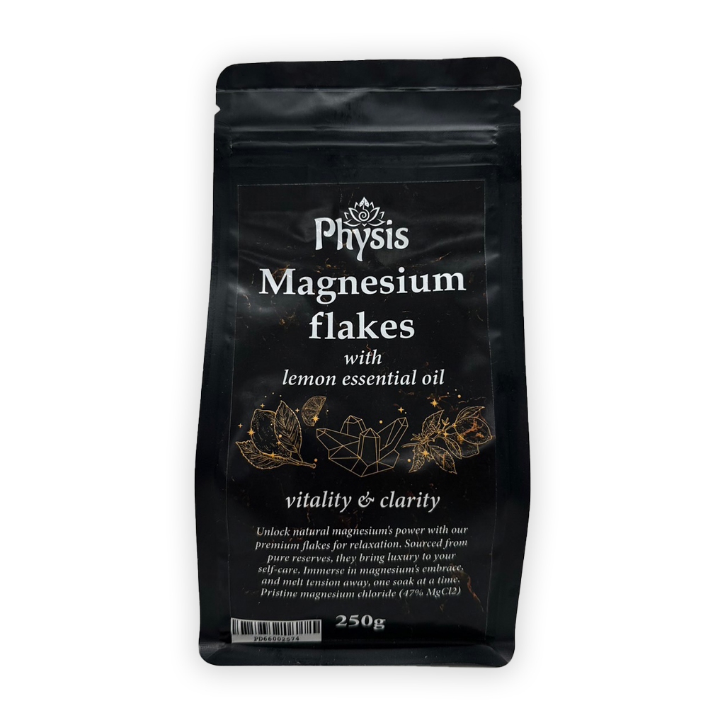 Physis l Magnesium Flakes with Lemon Essential Oil - Vitality & Clarity 250g