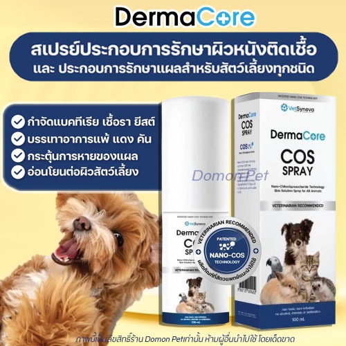 【ส่งทันที】DermaCore COS สเปรย์ดูแลผิวหนัง บรรเทาอาการคัน ลดอาการแพ้ อักเสบ อ่อนโยนกับผิว ปราศจากแอลกอฮอล์