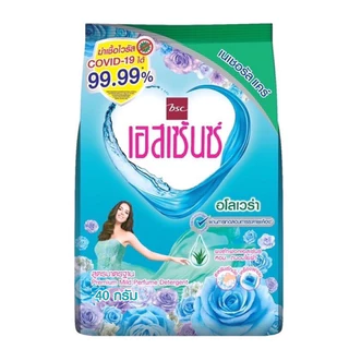 ผงซักฟอก essence 40-50g 3 สูตร หอมมาก ลดกลิ่นอับชื้น รีดผ้าง่าย