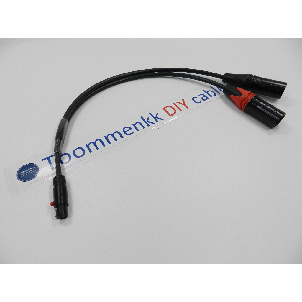 สายสัญญาณเสียงรุ่นเล็ก Canare L-4E5AT  Mini XLR Female 5pin to Y-2way XLR Male (L-R)