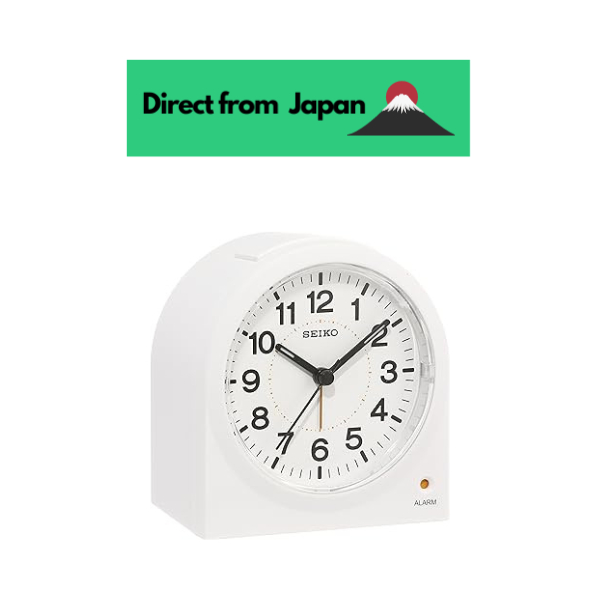 [Direct from Japan]Seiko Clock Alarm Clock Analog White KR894W SEIKO