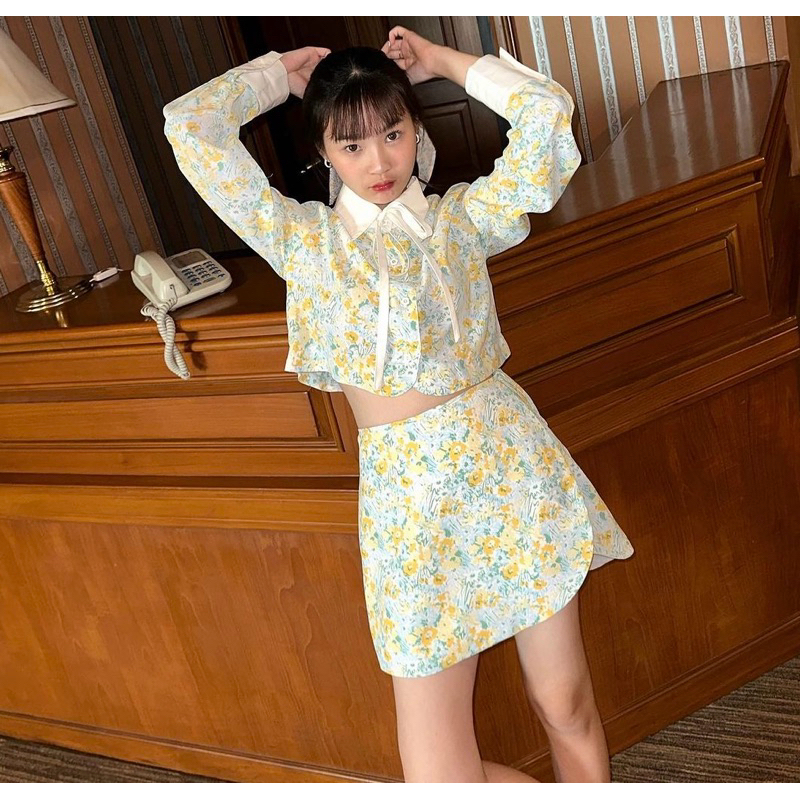 Guapa.bkk (New in pack)กระโปรงกางเกง สี Mango ไซส์ L