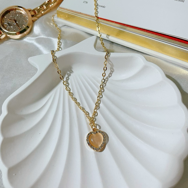 Shine on me Necklace สร้อยคอพร้อมจี้หัวใจ พร้อมส่งจากไทย