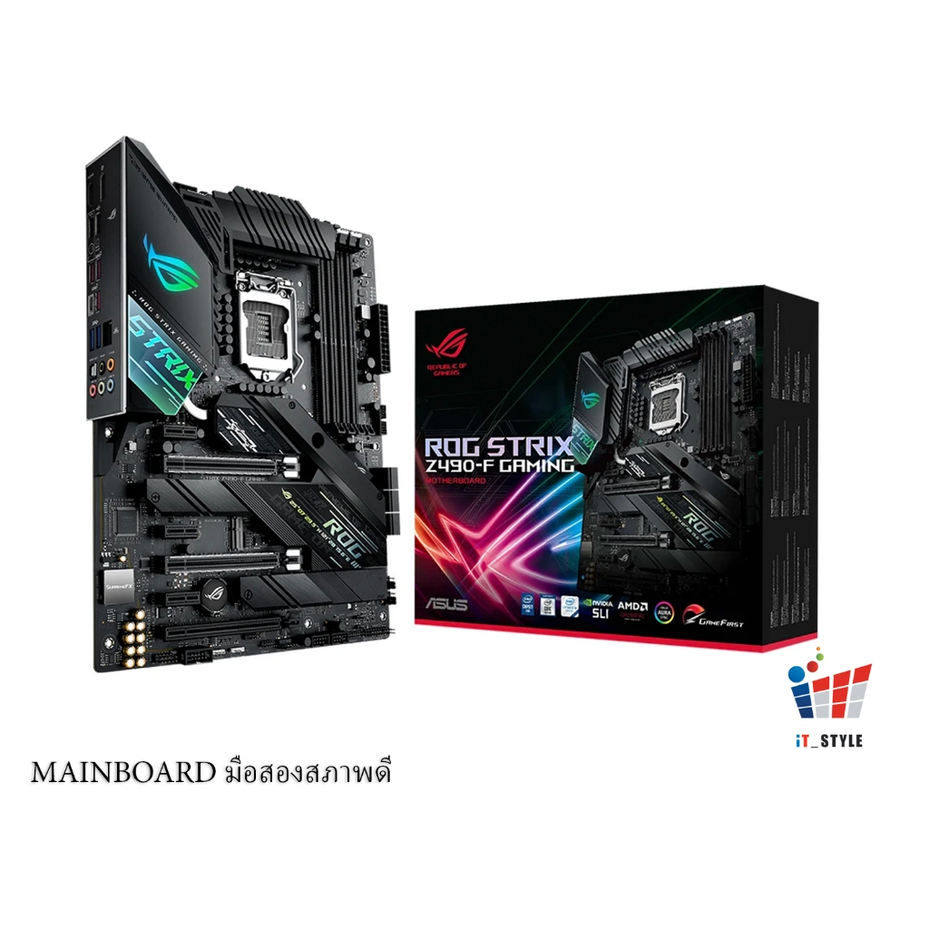 MAINBOARD (เมนบอร์ด) 1200 ROG Z490 F GAMING ประกันศูนย์ไทย