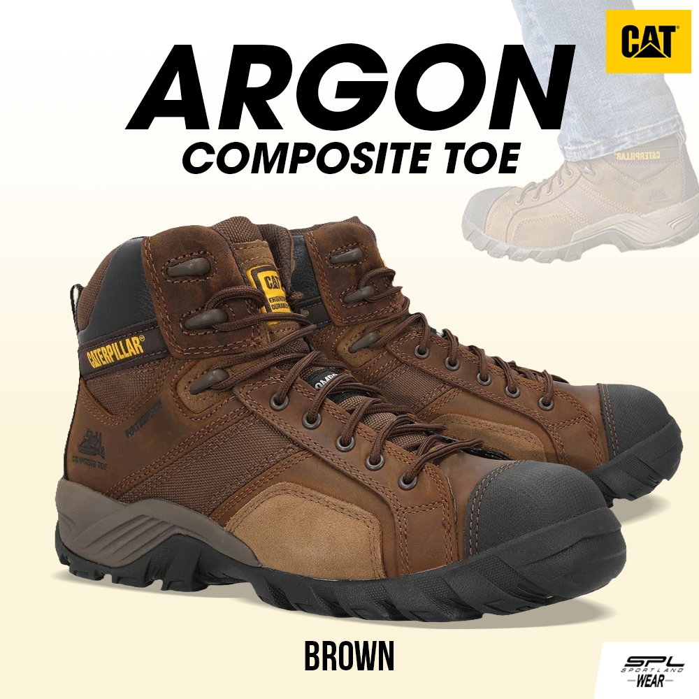 CAT Caterpillar รองเท้าเซฟตี้ รองเท้าสำหรับผู้ชาย M Argon HI WP Composite Toe P90091 (7800)