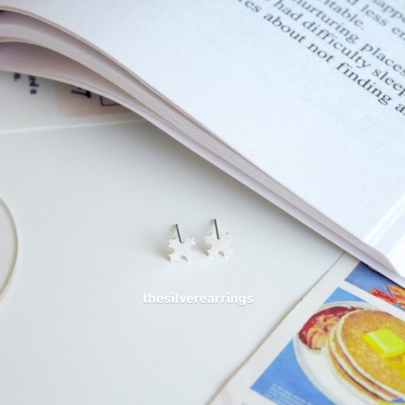 silver 925, ต่างหูเงินแท้ : ใบพัดแผ่น