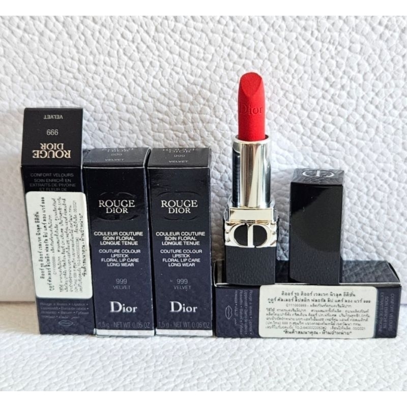 Dior Couture Colour Lipstick 999 Velvet 1.5g ฉลากไทย