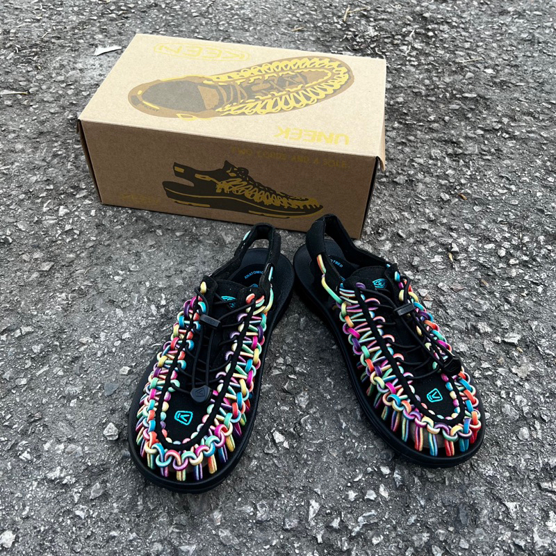 🔥รองเท้า🔥 KEEN UKEEN สีครีมม่วง (Full Boxset) รองเท้าผู้ชายและผู้หญิง 36-45