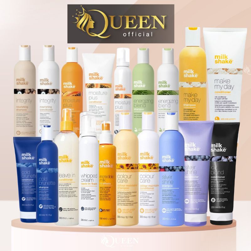 Milk Shake K18 Silver SHINE / ICY BLOND / COLD BRUNETTE Shampoo, Conditioner แชมพู และครีมนวดสูตรพิเศษสำหรับผมทำสี