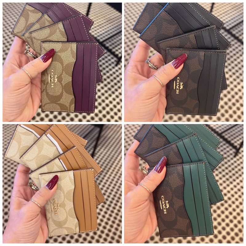 ✴️แท้ 💯% ID CARD CASE IN SIGNATURE กระเป๋าใส่บัตร นามบัตร