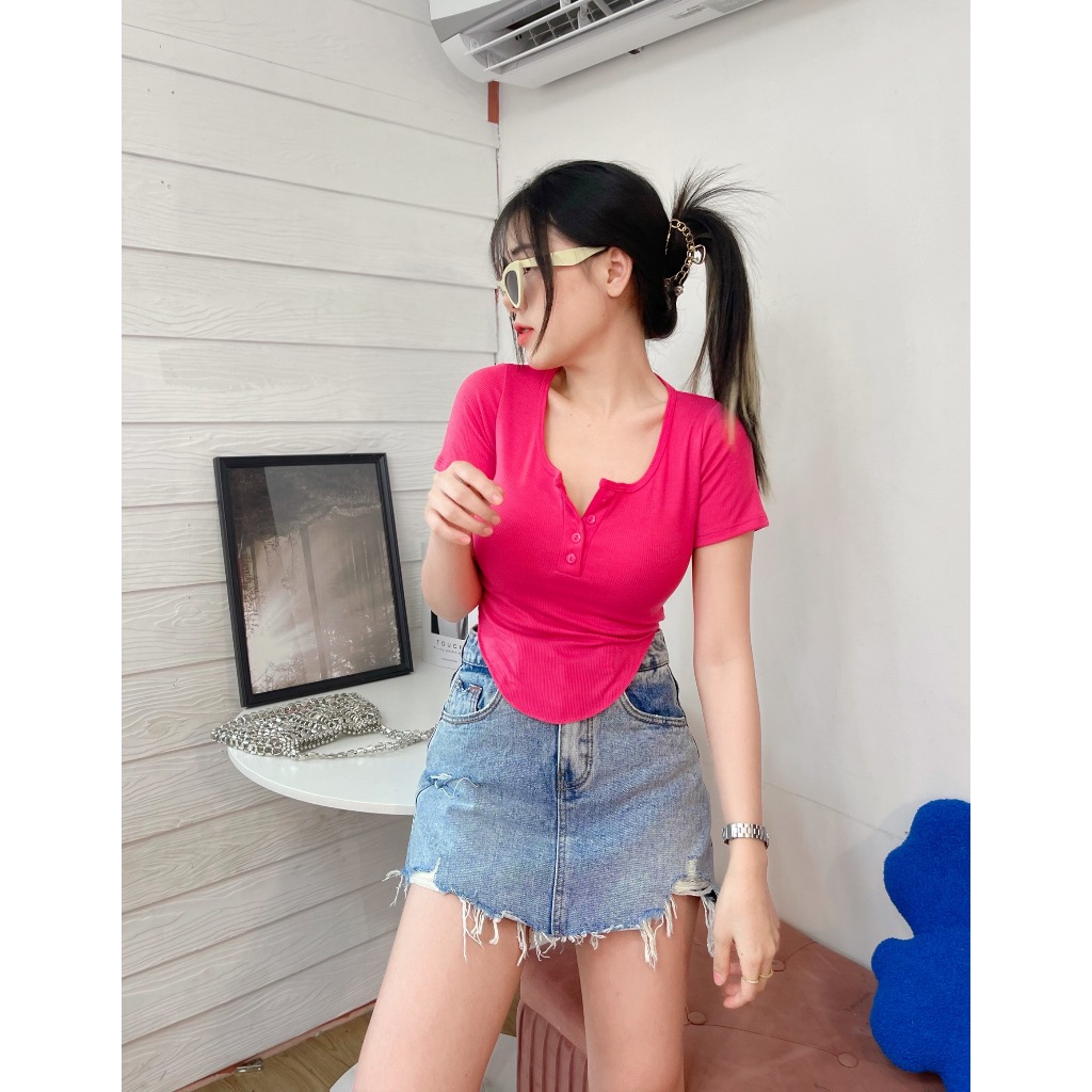 PIN86 ครอปผ้าร่อง อั้ม