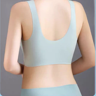 บราเสื้อในไร้โคร 5สี ไซส์ L-6XL สำหรับสาวอวบสาวอ้วนและคนท้อง แบบสวมไร้ตะขอ ใส่สบาย