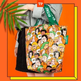 Shopping Bag/Woven Bag ขนาดเล็ก ถุงช้อปปิ้งกันน้ำ สะพายไหล่และถือ คล้องแขน กระเป๋ากระสอบ