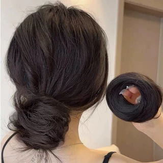 🇹🇭พร้อมส่งในไทย🇹🇭 ยางรัดผมโดนัท แฮร์พีซดังโงะโดนัท DONUT HAIRPIECE เพิ่มวอลุ่มและความหนาให้ดูเป็นธรรมชาติ