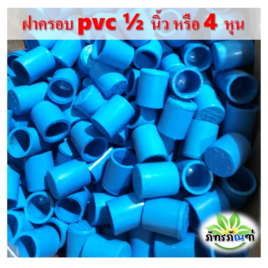 ฝาครอบ PVC (1/2นิ้ว) 4หุน เกรดเกษตร ฝาครอบท่อPVC ตัวอุดท่อ ฝาปิดท่อพีวีซี เหมาะกับใช้ในงานทั่วไป