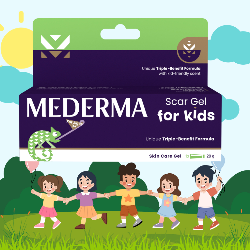สูตรสำหรับเด็ก Mederma Scar Gel For Kids 20g. แพ๊กเกจใหม่ ลดรอยแผลเป็น สำหรับเด็ก