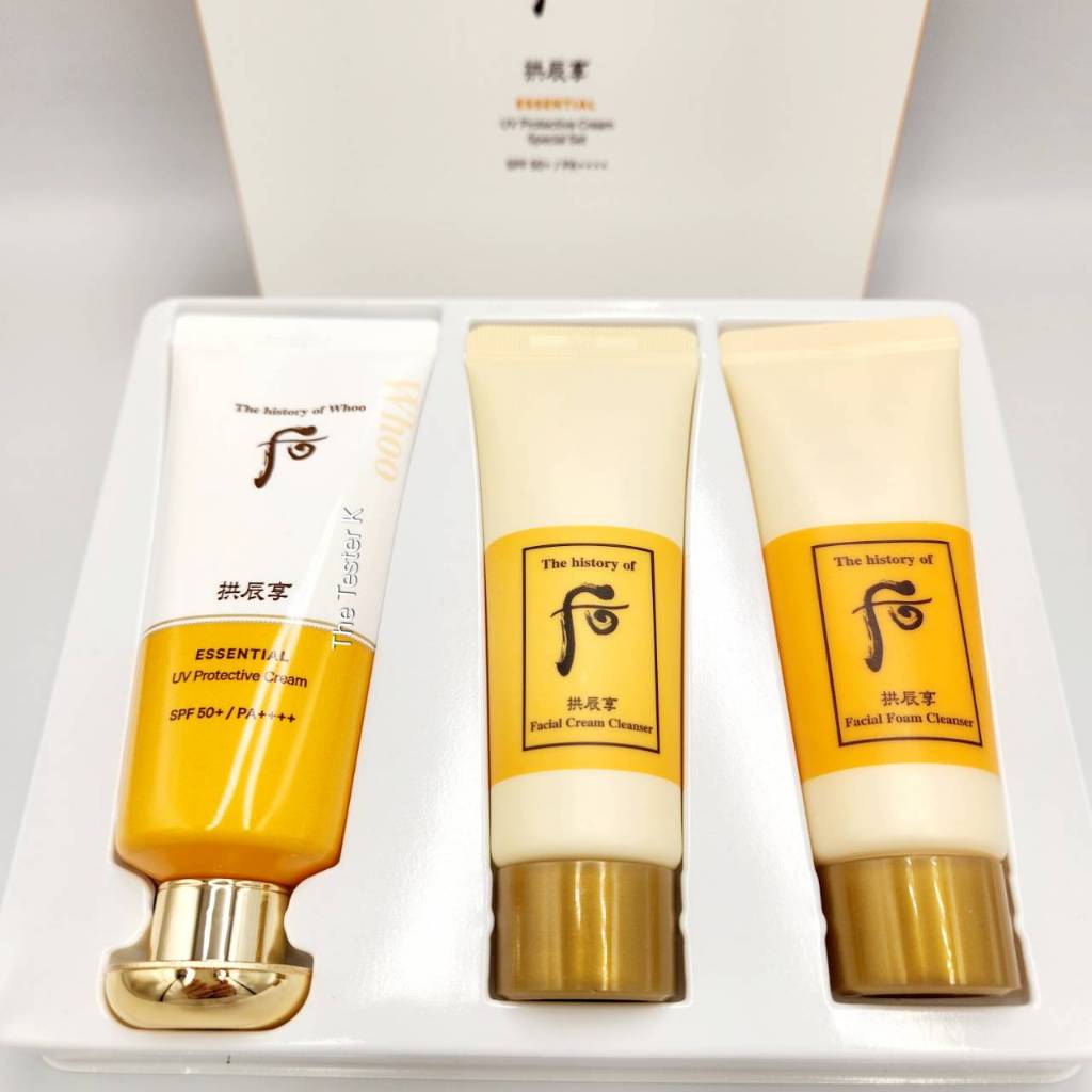#พร้อมส่ง Exp3/7/27 #กันแดดเนื้อบางเบา #The History of Whoo essential UV Protective cream Special Set
