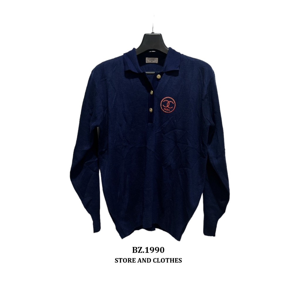 เสื้อ Sweater blue color