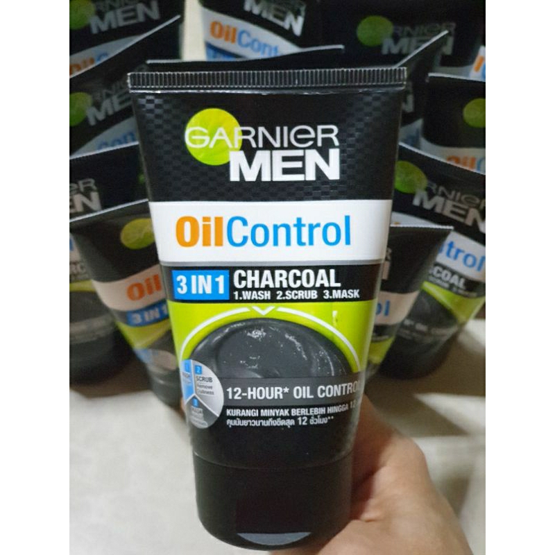 โฟมล้างหน้าการ์นิเย์ชาร์โคล GARNIER การ์นิเย่ เมน เทอร์โบไลท์ 3 อิน 1 ชาร์โคล ขนาด 100 มล.