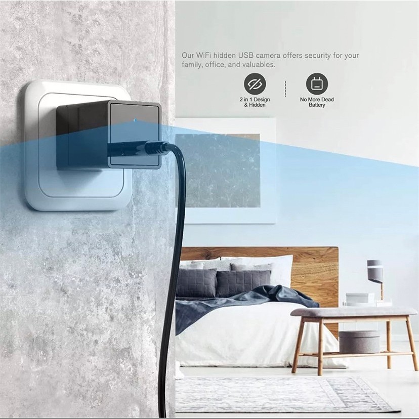 ร้านไทย ส่งไว🌈2in1 กล้องวงจรปิด USB คมชัด4K wifiไม่มีเนตก็ดูได้ กล้องCCTV กล้องวีดีโอ home security camera ประกัน1ปี