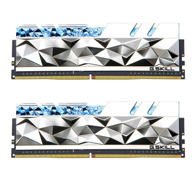 แรม G.SKILL 32GB (16GBx2) DDR4 4000MHz RAM (หน่วยความจำ) G.SKILL TRIDENT Z ROYAL ELITE (SILVER) (F4-