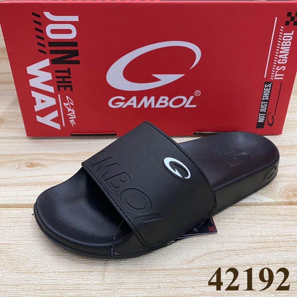 GM42192 GAMBOL แกมโบล รองเท้าแตะแบบสวม รองเท้าผู้ชาย รองเท้าผู้หญิง