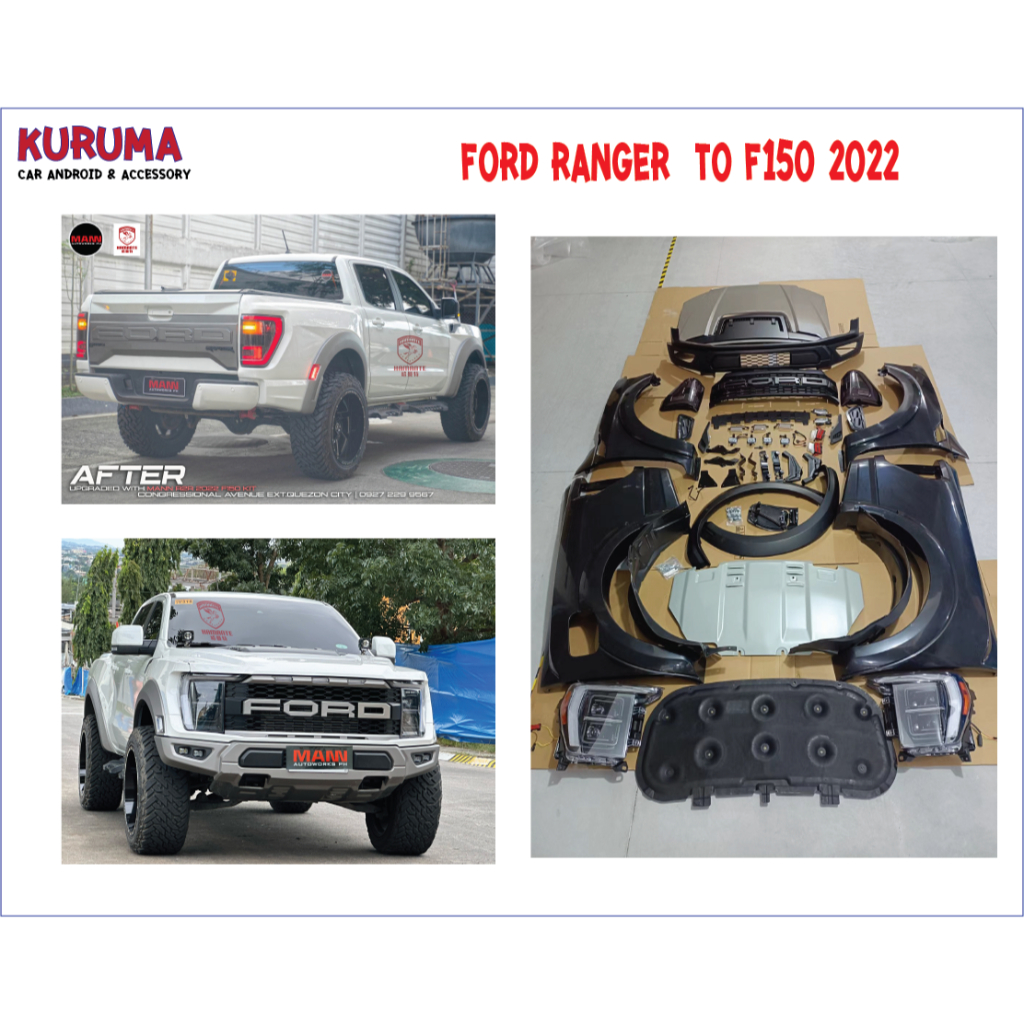 ชุดแปลงหน้า Ford Ranger to F150 2022/ Ford Everest to f150 2022 งาน pre order 30-40 วัน