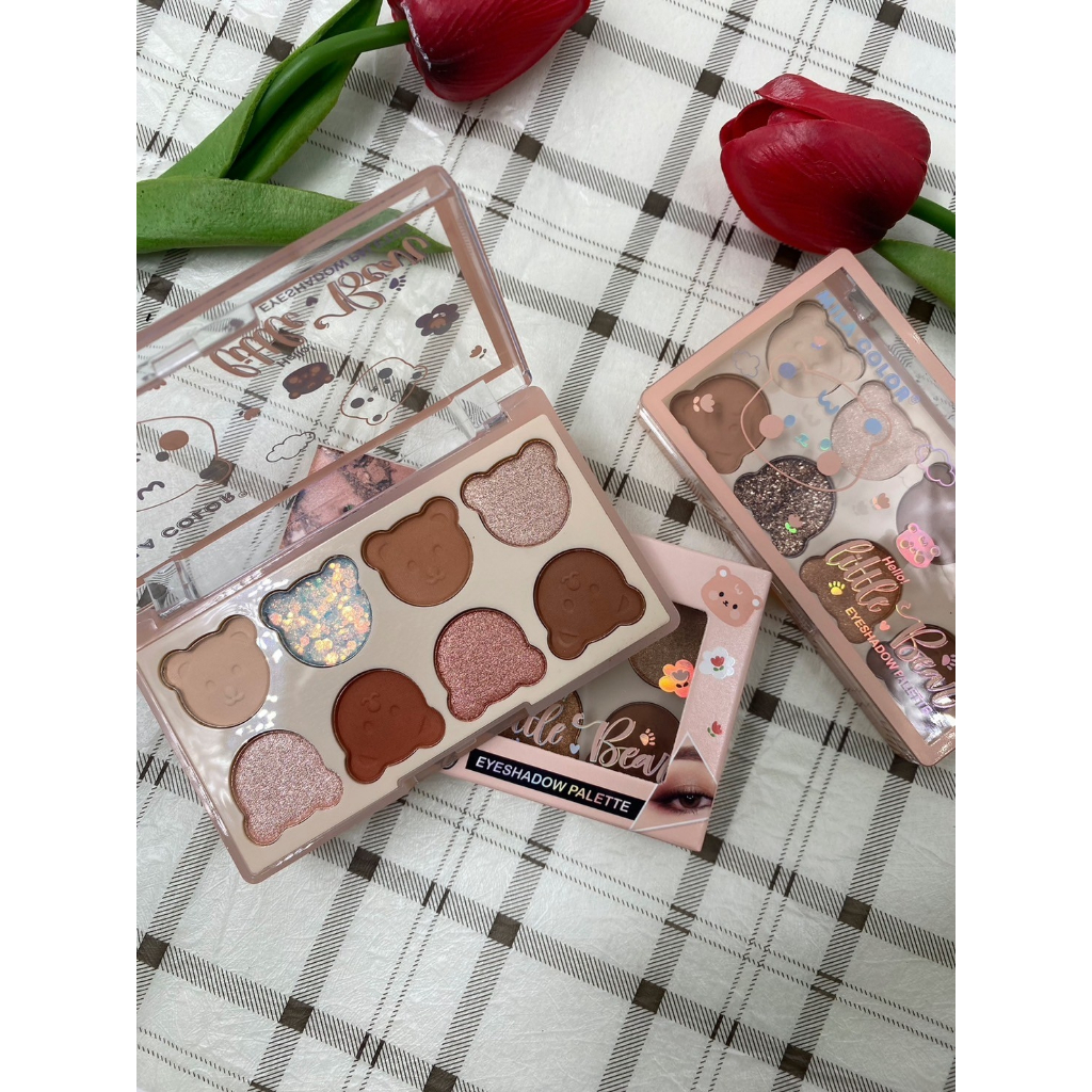 MC5079 อายแชโดว์ MILA COLOR 8สีในตลับเดียว เนื้อแมท เนื้อ​ชิม​เมอ​ร์​ สีสวยเกลี่ย​ง่าย​ ติดทนนาน เเต่งได้หลายลุค