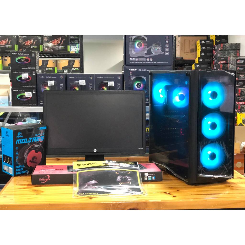 CORE I5 GEN4 / RAM16GB / RX580 8GB /600W มือ1ประกัน3ปี / SSD 240GBมือ1ประกัน3ปี/จอ20นิ้ว ครบชุดพร้อม