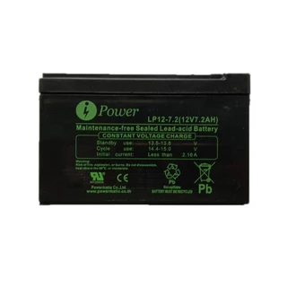 แบตเตอรี่ UPS i power 12v 7.2ah สำหรับเครื่องสำรองไฟ ไฟฉุกเฉิน เครื่องพ่นยา