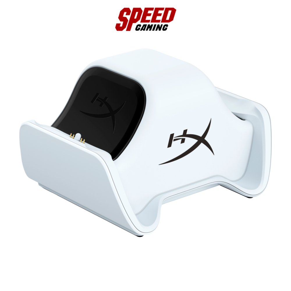 HYPERX GAMING CONTROLLER CHARGEPLAY DUO PS5 (แท่นชาร์จคอนโทรลเลอร์) WHITE (51P68AA) / By Speed Gamin