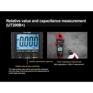 แท้ ส่งจากไทย UNI-T UT200A+ ดิจิตอล AC DC แรงดัน Clamp มัลติมิเตอร์ RMS 400A อัตโนมัติช่วงโวลต์มิเตอร์ทดสอบความต้