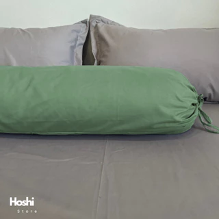 bolster case ปลอกหมอนข้าง ผ้าคอตตอน100% สีพื้น ขนาดมาตรฐาน