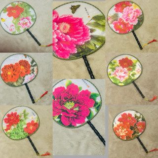 พัดจีน  😍พัดผ้าจีนโบราณ🌈พัดแบบกลม ใหม่พัดจีน พัดลายจีน พัดลา…