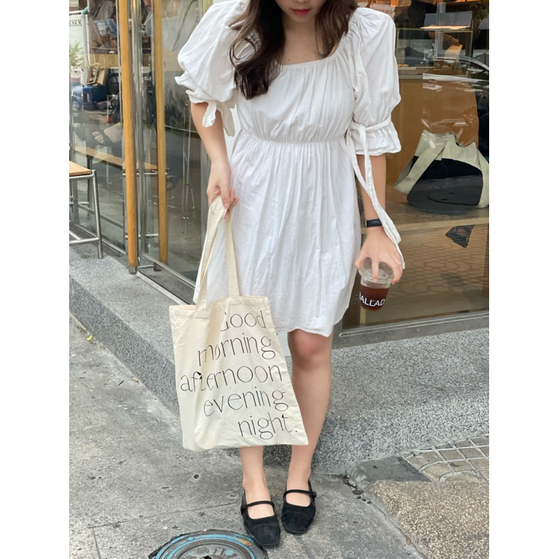 กระเป๋าผ้าคอตตอน ”Daily Bag“ ผ้าฝ้าย 100%