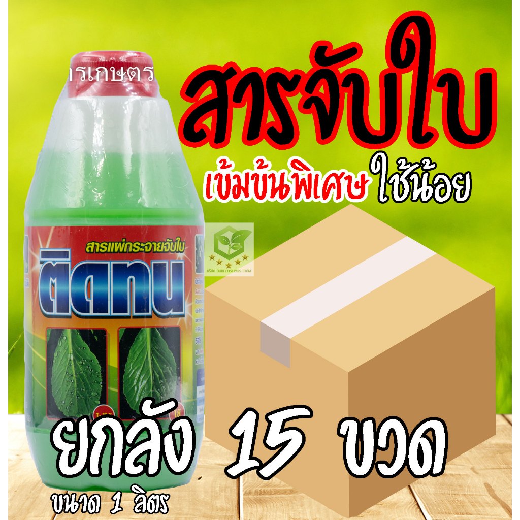 //ยกลัง15ขวด// 1 ลิตร ติดทน  จับดี จับใบ ติดทนนาน ขับใบ ติดนาน สารเคลือบใบ ยาจับใบ จับใบ แอ็ปซ่า แอปซ่า