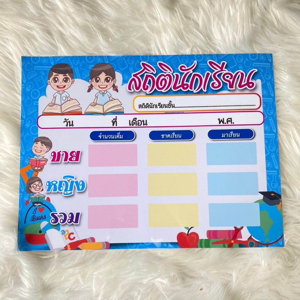 บอร์ดสถิตินักเรียน สำหรับครู