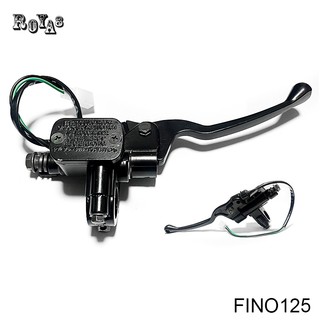ปั๊มดิสเบรคบนFino125 สีดำ