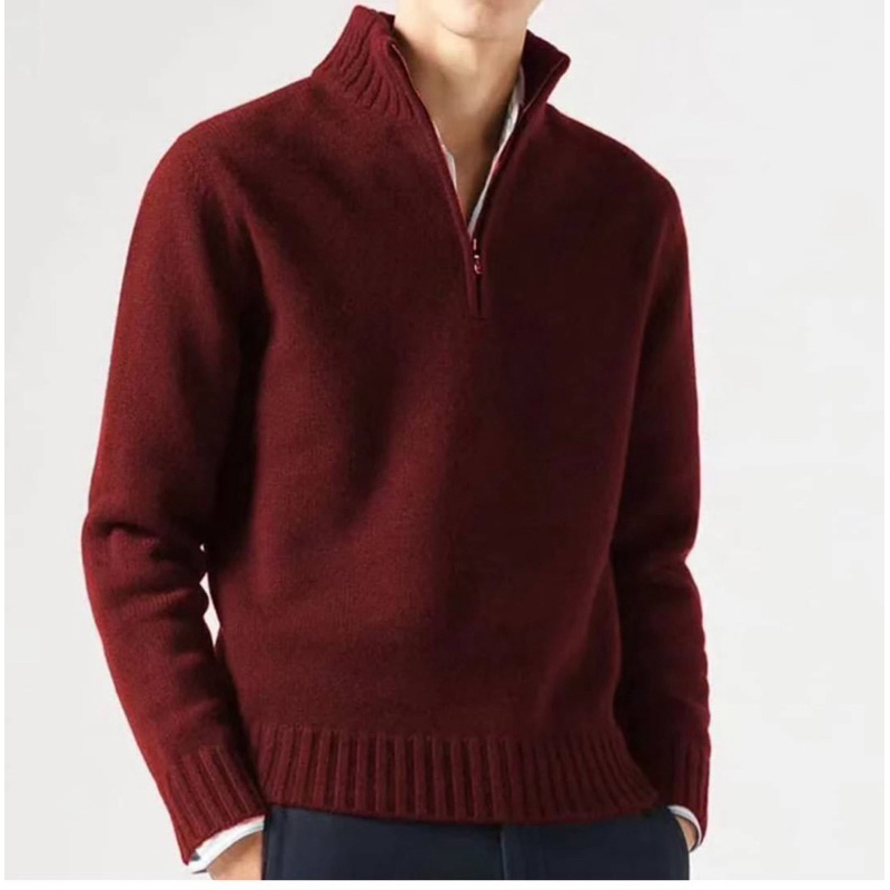 Banana Republic Franco Merino Half-Zip Sweater เสื้อสเวตเตอร์ แบบสวมศรีษะ บานาน่า รีพลับบบิค