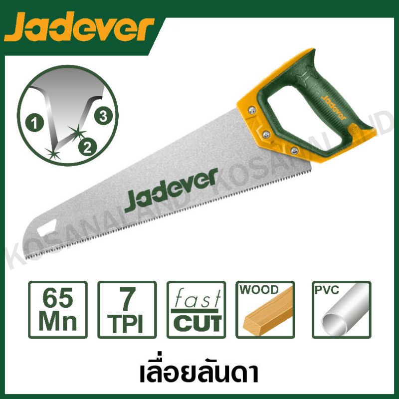JADEVER เลื่อยลันดา ตัดเร็ว (มีขนาด 16 / 18 / 20 / 22 นิ้ว ให้เลือก) รุ่น JDHW8G16 / JDHW8G18 / JDHW8G20 / JDHW8G22