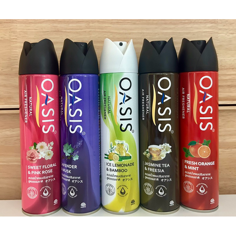 OASIS NATURAL SPRAY AIR FRESHENER โอเอซิส เนชัลรัล สเปรย์น้ำหอมขนาด 320  ml