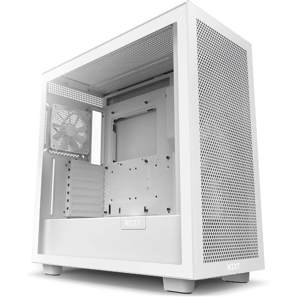 NZXT H7 FLOW WHITE CASE MID TOWER
