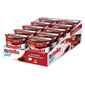 Nutella &amp; go นูเทลล่า  🍟6 ชิ้น / 12 ชิ้น(ยกถาด)🍟 นูเทลลา พร้อมบิสกิตแท่ง ช็อคโกแลต นูเทลล่า